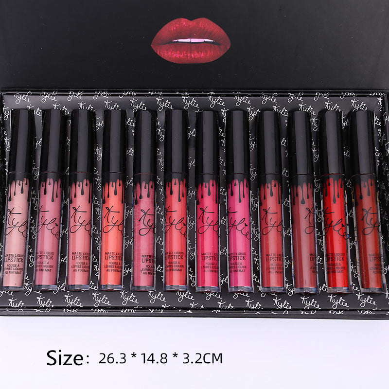 Lip Gloss 12 Bows Set Liquid Lipstick Lip Gloss 12 Bows Set Liquid Lipstick